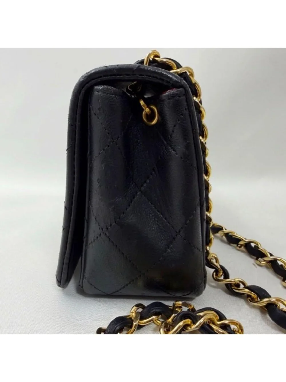 Chanel Lambskin Full Flap Quilted Chain Shoulder